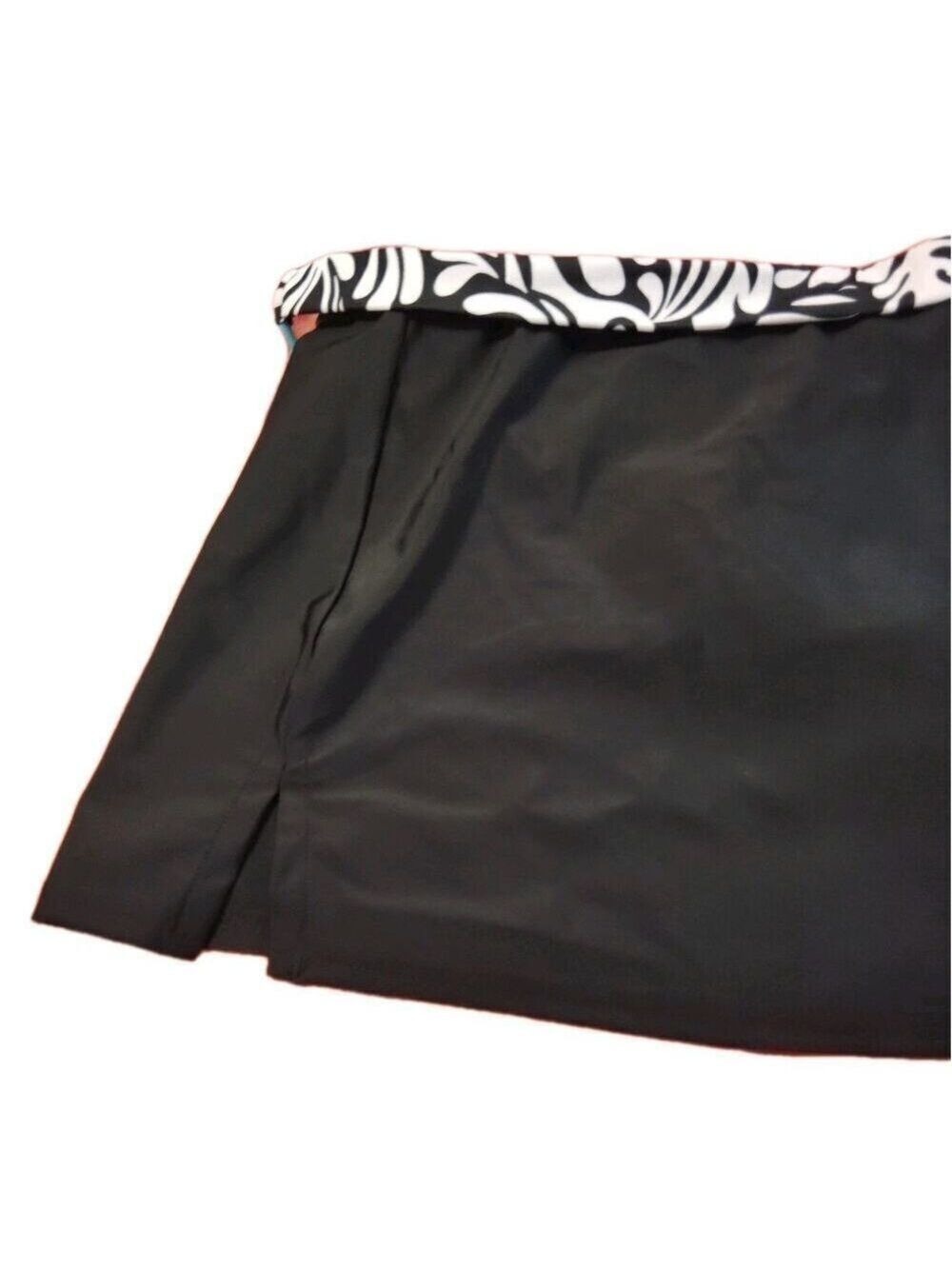 La Playa Swimsuit Belted Skirt Bikini Bottom Women's Medium Black With Tag Vtg